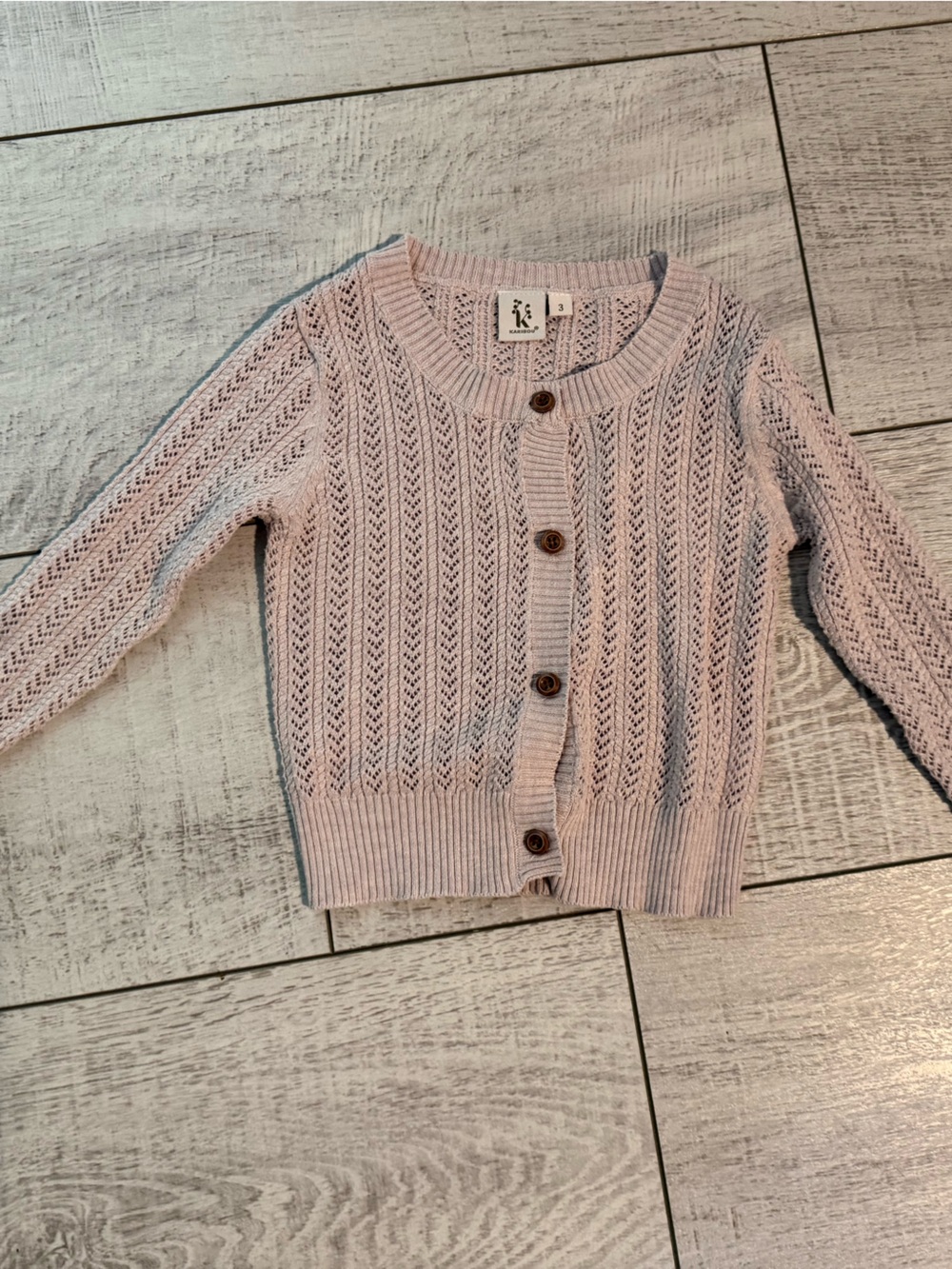 Caribou Girls Knit Cardigan Sweater – Size 3